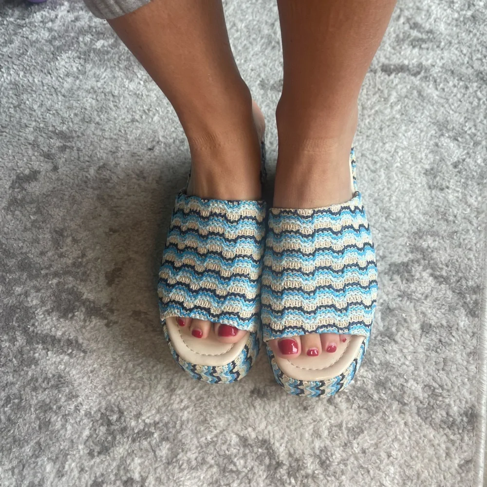 NWOT | Blue Wedges - Picture 4 of 9